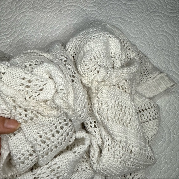 Eddie Bauer White Cardigan linen/cotton hooded size L - Picture 16 of 16